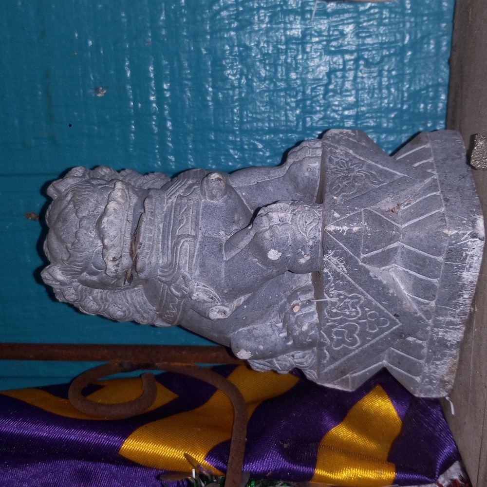 Vtg Soapstone Carving Chinese Foo Dog Statue